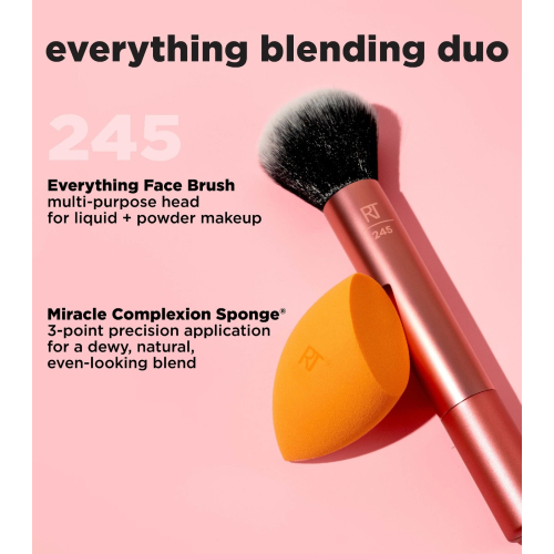 Real Techniques - Duo Pincel + Esponja Everything Blending