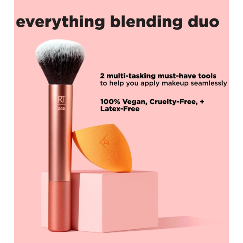 Real Techniques - Duo Pincel + Esponja Everything Blending