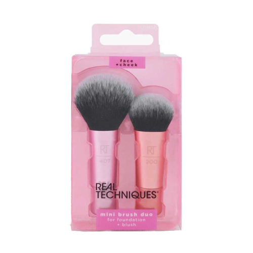 Real Techniques - Mini Base & Blush Brush Duo - 407 + 200