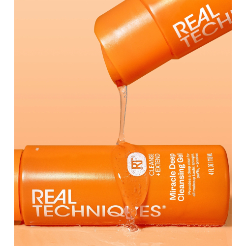 Real Techniques - Gel de limpeza para pincéis e esponjas Miracle Deep