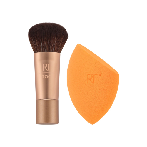 Real Techniques - *Holidays 24* - Conjunto mini pincel + esponja Glowstorm