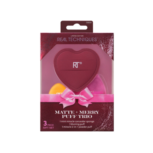 Real Techniques - *Holidays 25* - Conjunto de Pincéis de Maquiagem Matte + Merry Trio