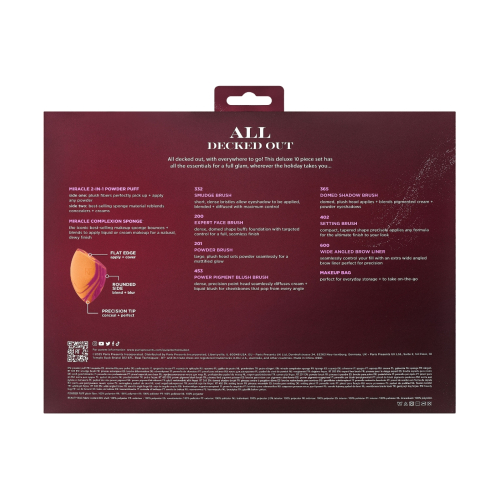 Real Techniques - *Holidays 25* - Conjunto de pincéis All Decked Out