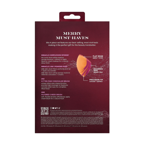 Real Techniques - *Holidays 25* - Conjunto de pincéis Merry Must-haves Set