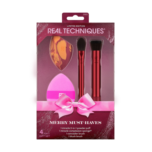 Real Techniques - *Holidays 25* - Conjunto de pincéis Merry Must-haves Set