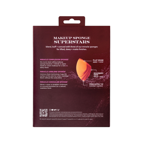 Real Techniques - *Holidays 25* - Superstars Conjunto de Esponjas de Maquiagem