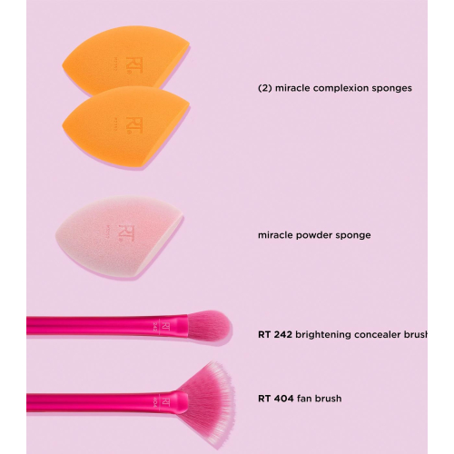 Real Techniques - *Holidays* - Conjunto de pincéis Starlite Nights + Esponjas