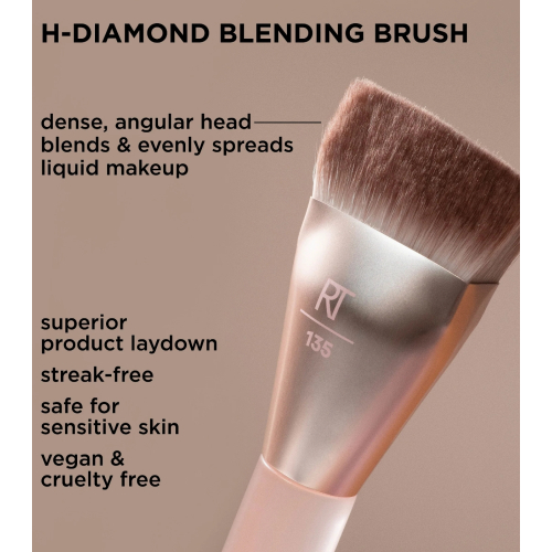 Real Techniques - *New Nude 2.0* - Pincel para Rosto Diamond Blending