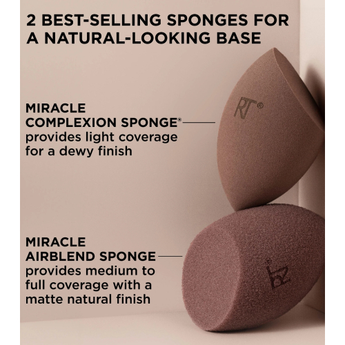 Real Techniques - *New Nude 2.0* - Duo de Esponjas Bare Finish