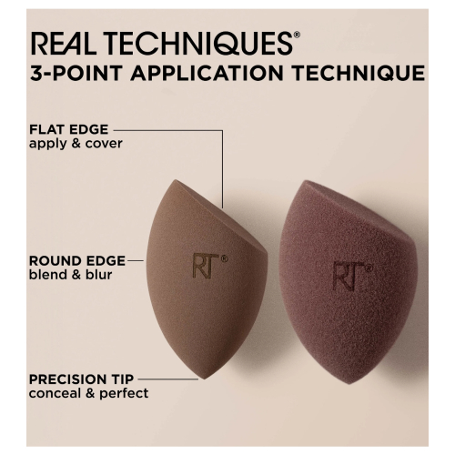 Real Techniques - *New Nude 2.0* - Duo de Esponjas Bare Finish