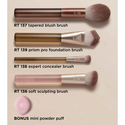 Real Techniques - *New Nude 2.0* - Conjunto de pincéis Blurred Base