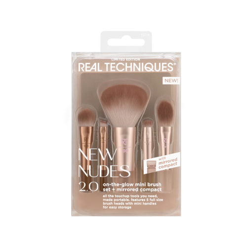 Real Techniques - *New Nude 2.0* - Conjunto de Pincéis On-The-Glow