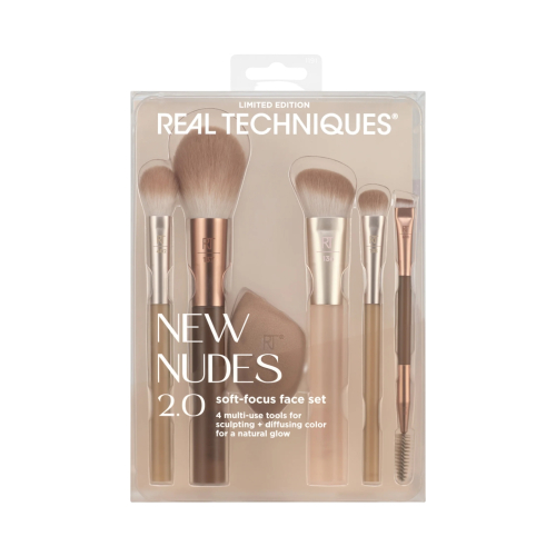 Real Techniques - *New Nude 2.0* - Conjunto de pincéis Soft-focus