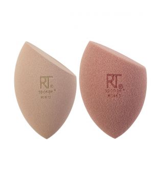 Real Techniques - *New Nudes* - Conjunto de esponjas para líquidos e pós Real Reveal Sponge Duo