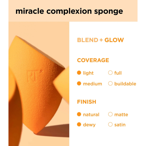 Real Techniques - Pacote de 4 esponjas de maquiagem Miracle Complexion