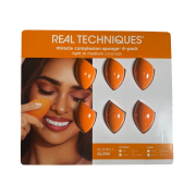 Real Techniques - Pacote de 6 esponjas de maquiagem Miracle Complexion