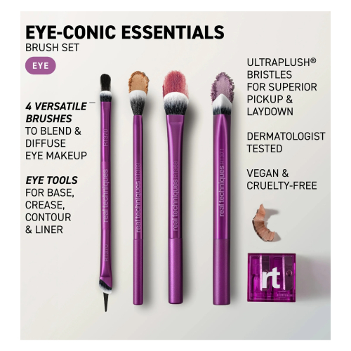 Real Techniques - Conjunto de Pincéis Eye-conic Essentials