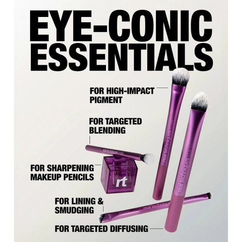 Real Techniques - Conjunto de Pincéis Eye-conic Essentials