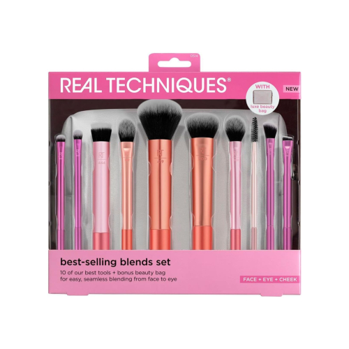 Real Techniques - Conjunto de pincéis + nécessaire Best-selling Blends Set