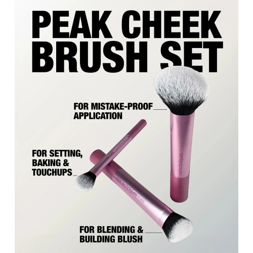 Real Techniques - Conjunto de pincéis Peak Cheek