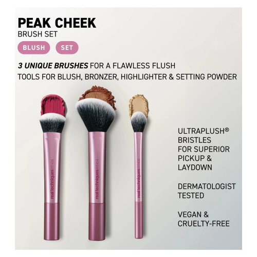 Real Techniques - Conjunto de pincéis Peak Cheek