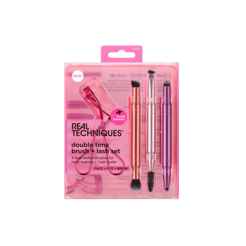 Real Techniques - Conjunto Double Time Brush + Lash set