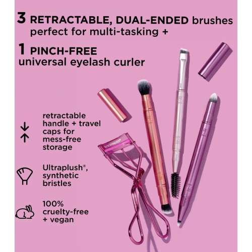 Real Techniques - Conjunto Double Time Brush + Lash set