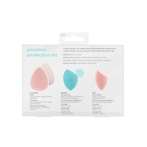 Real Techniques - *Sponge +* - Conjunto de esponja Poreless Perfection Kit