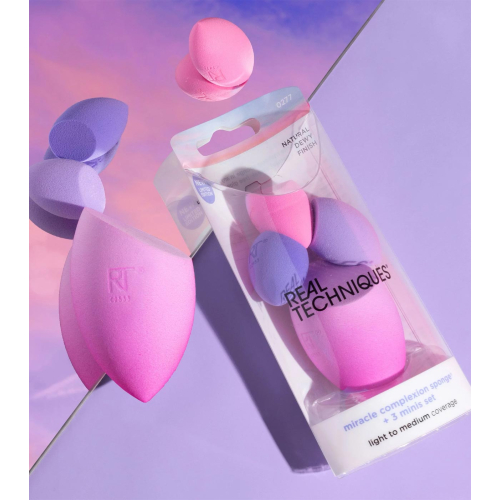 Real Techniques - *Sunrise To Sunset* - Miracle Complexion Esponja + 3 mini esponjas