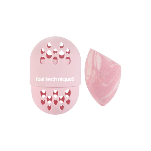 Real Techniques - *Sweet Tooth* - Esponja de maquiagem + estojo Batter up Base