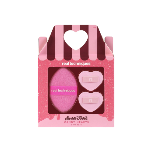 Real Techniques - *Sweet Tooth* - Conjunto de Borlas Candy Hearts