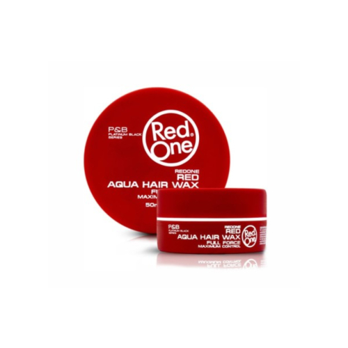 Red One - Cera de fixação de estilo Aqua Hair Wax Red - Tamanho mini