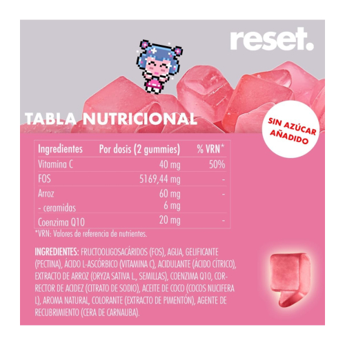 Reset - Vitaminas para a pele Skin Prebiotic Gummies