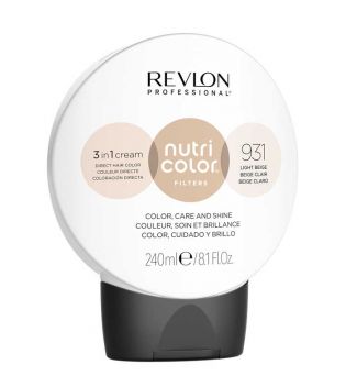 Revlon - Coloração Nutri Color Filters 3 en 1 Cream 240ml - 931: Bege Claro