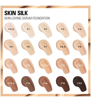 Revolution - Base de maquiagem Skin Silk Serum Foundation - F1