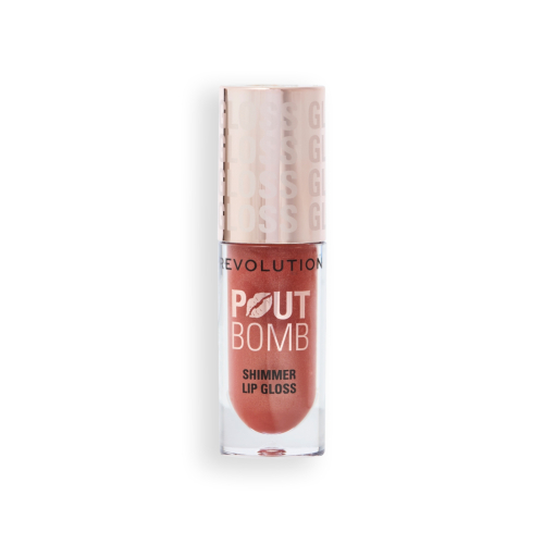 Revolution - Brilho labial com brilho Pout Bomb - Nude Glow