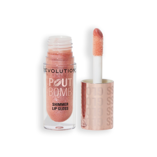 Revolution - Brilho labial com Shimmer Pout Bomb - Shimmer Nude