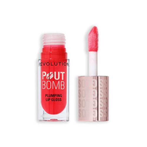 Revolution - Brilho labial volumizante Pout Bomb - Cherry Sheer Red