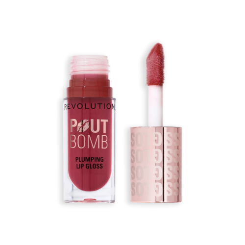 Revolution - Brilho labial volumizante Pout Bomb - Rosewood Rose Pink