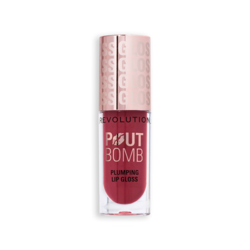 Revolution - Brilho labial volumizante Pout Bomb - Rosewood Rose Pink