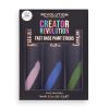 Revolution - *Creator* - Bastões de Maquiagem Artísticos Fast Base Paint Sticks - Rosa, Azul e Verde