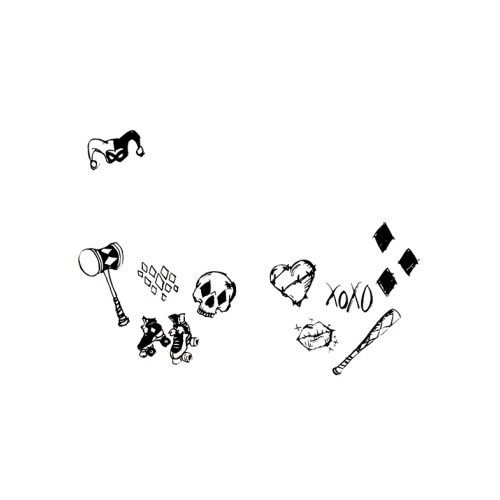 Revolution - *DC Poison Ivy & Harley Quinn* - Adesivos faciais