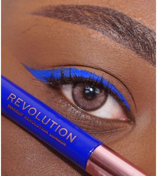 Revolution  - Delineador Líquido Super Flick - Blue