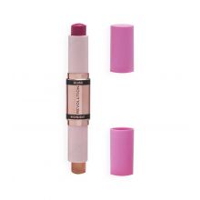 Revolution - Blush and Highlighter Stick Duo - Champagne Shine