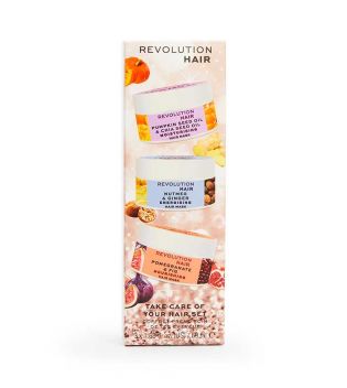 Revolution Haircare - Conjunto de três máscaras capilares