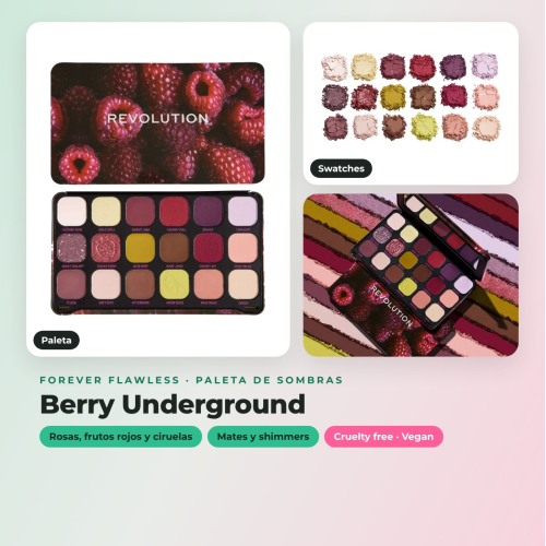 Revolution - Pack 3 paletas de sombras Forever Flawless