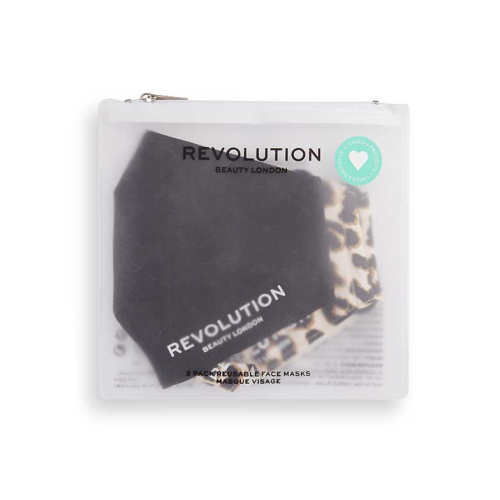 Revolution - Pacote de 2 máscaras de pano reutilizáveis - Black