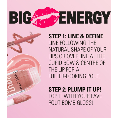 Revolution - Delineador labial Pout Liner - Jelly Berry Mauve