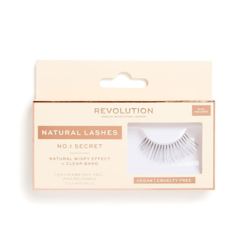 Revolution - Pestanas postiças Natural Lashes - Nº.1 Secret