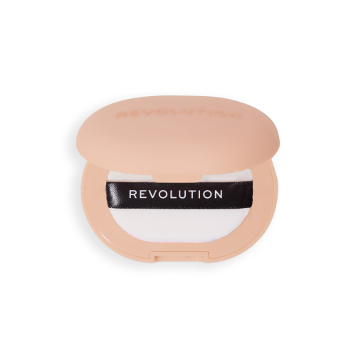 Makeup Revolution - Pó compacto + adesivo para celular Powder Pops - Peach